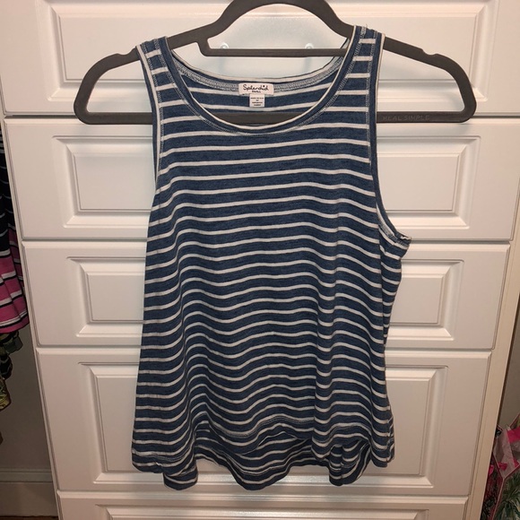 Splendid Indigo Stripe Easy Tank - Picture 3 of 3